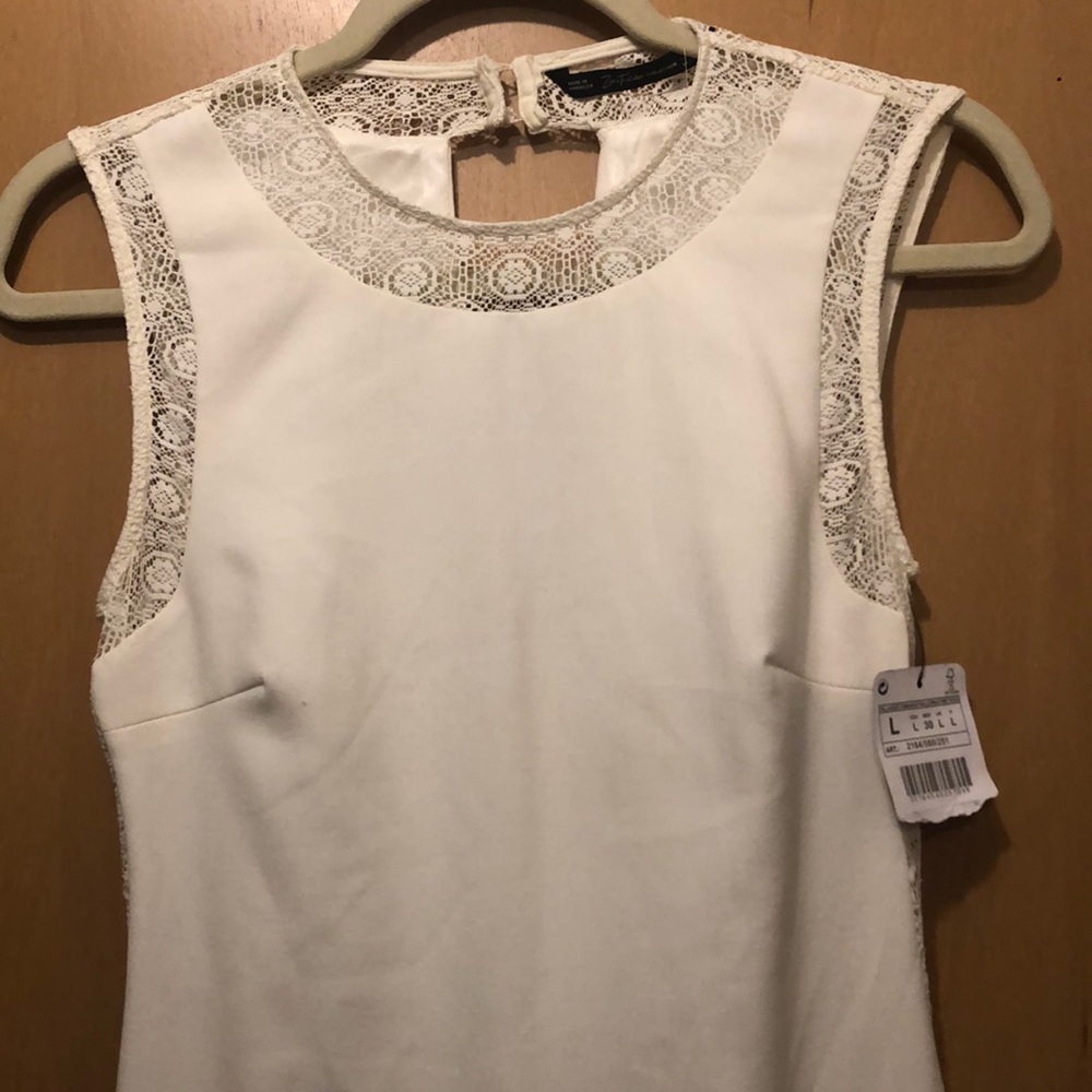 Zara white dress! With tags on! Size L